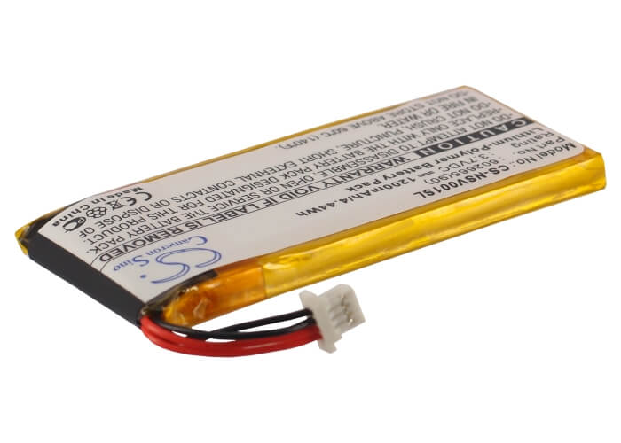 3.7V, 1200mAh, Li-Polymer Battery fits Insignia, Ns-nav01, 4.44Wh