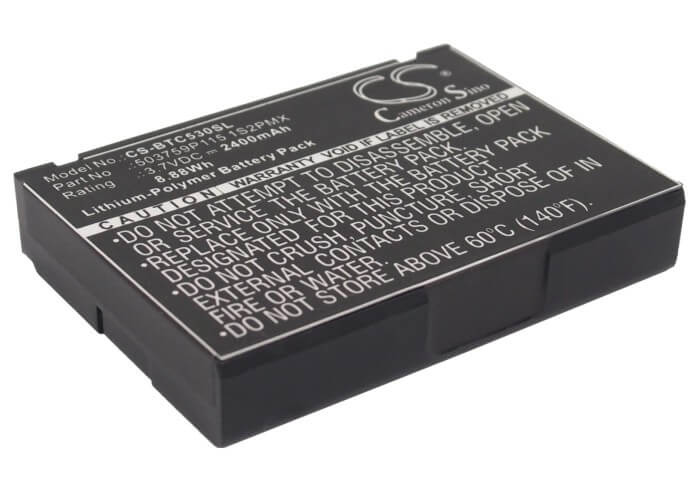 3.7V, 2400mAh, Li-Polymer Battery fits Blaupunkt, Lucca 5.3, 8.88Wh
