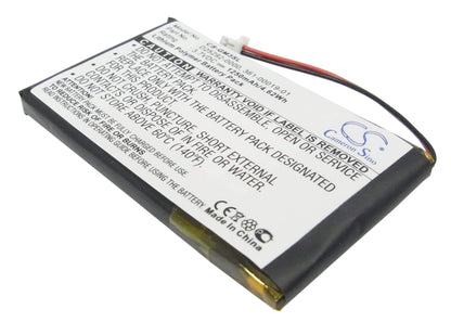 3.7V, 1250mAh, Li-Polymer Battery fits Garmin, Ique M3, Ique M4, 4.625Wh