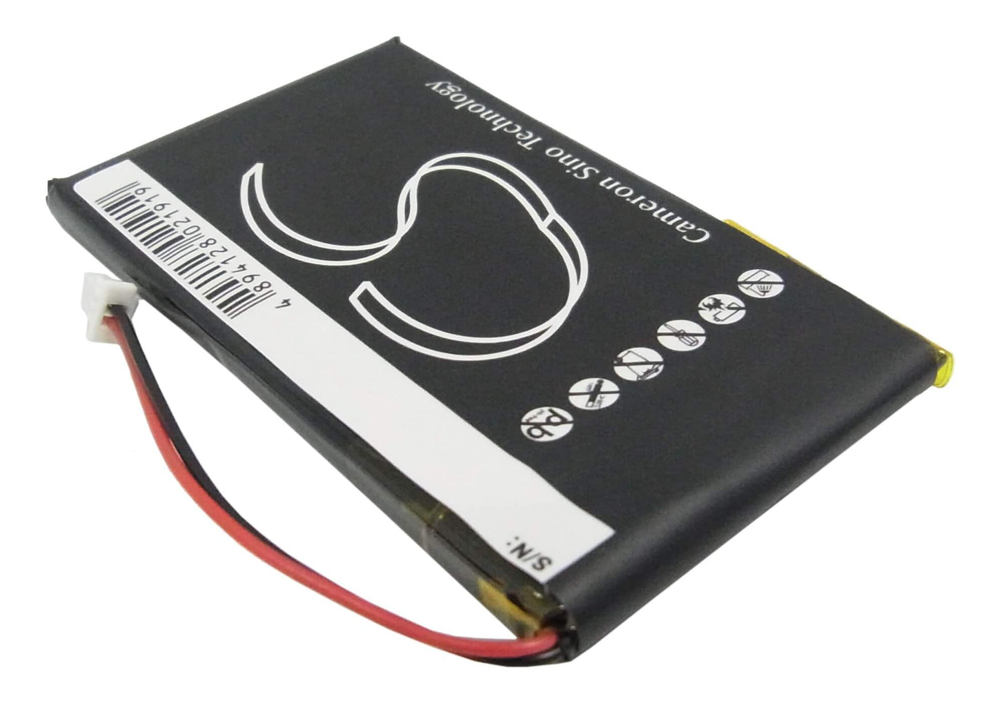 3.7V, 1250mAh, Li-Polymer Battery fits Garmin, Ique M3, Ique M4, 4.625Wh