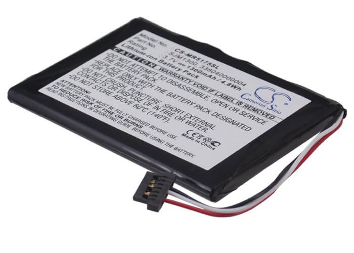3.7V, 1300mAh, Li-ion Battery fits Magellan, Roadmate 5175-lm, Roadmate 5175tlm, 4.81Wh