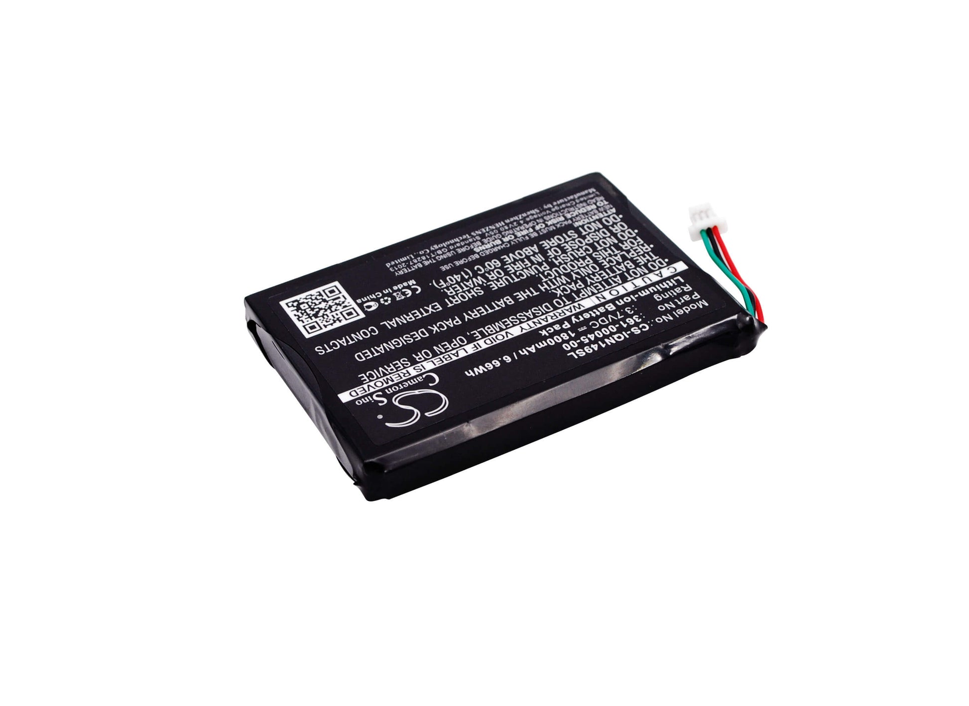 3.7V, 1800mAh, Li-ion Battery fits Garmin, Nuvi 1490tv, Nuvi 2585tv, 6.66Wh