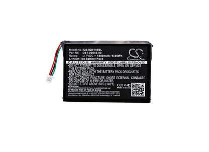 3.7V, 1800mAh, Li-ion Battery fits Garmin, Nuvi 1490tv, Nuvi 2585tv, 6.66Wh