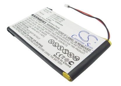 3.7V, 1250mAh, Li-Polymer Battery fits Garmin, Nuvi 700 ( 2 Wires ), 4.625Wh