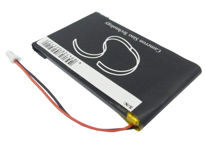3.7V, 1250mAh, Li-Polymer Battery fits Garmin, Nuvi 700 ( 2 Wires ), 4.625Wh