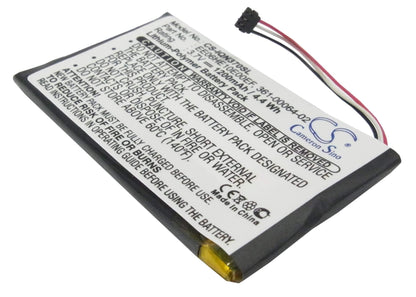 3.7V, 1200mAh, Li-Polymer Battery fits Garmin, Nuvi 3700, Nuvi 3760, 4.44Wh