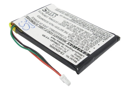 3.7V, 1250mAh, Li-Polymer Battery fits Garmin, Nuvi 200, Nuvi 200w, 4.625Wh