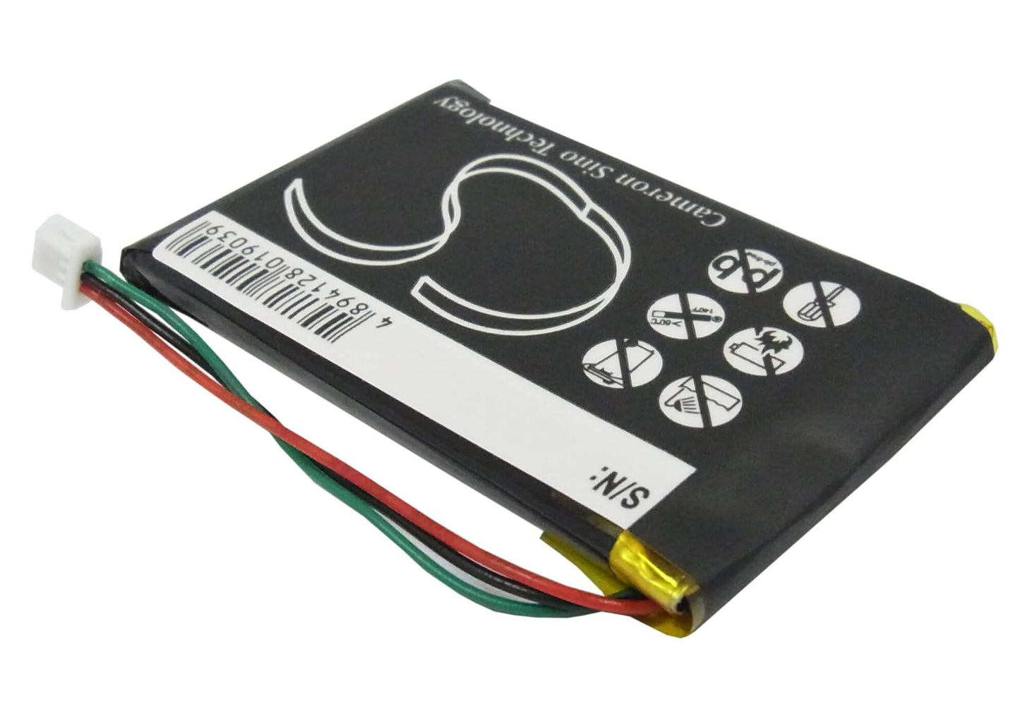 3.7V, 1250mAh, Li-Polymer Battery fits Garmin, Nuvi 200, Nuvi 200w, 4.625Wh