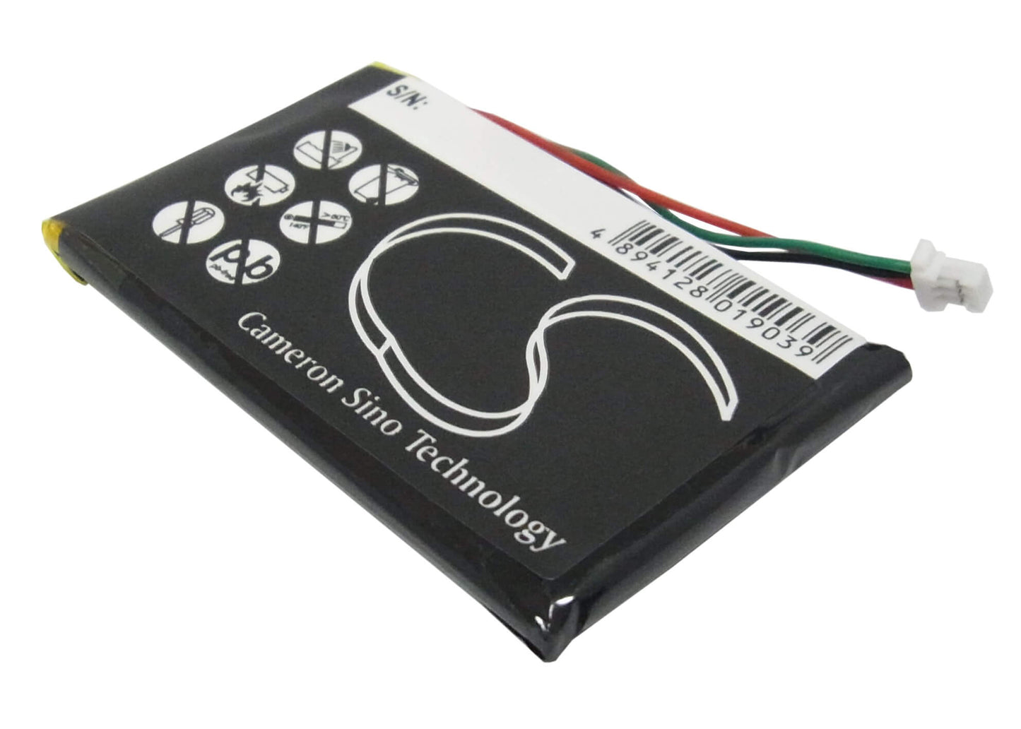 3.7V, 1250mAh, Li-Polymer Battery fits Garmin, Nuvi 200, Nuvi 200w, 4.625Wh