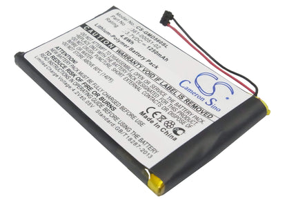 3.7V, 1250mAh, Li-Polymer Battery fits Garmin, Dezl 560lmt, Dezl 560lt, 4.625Wh