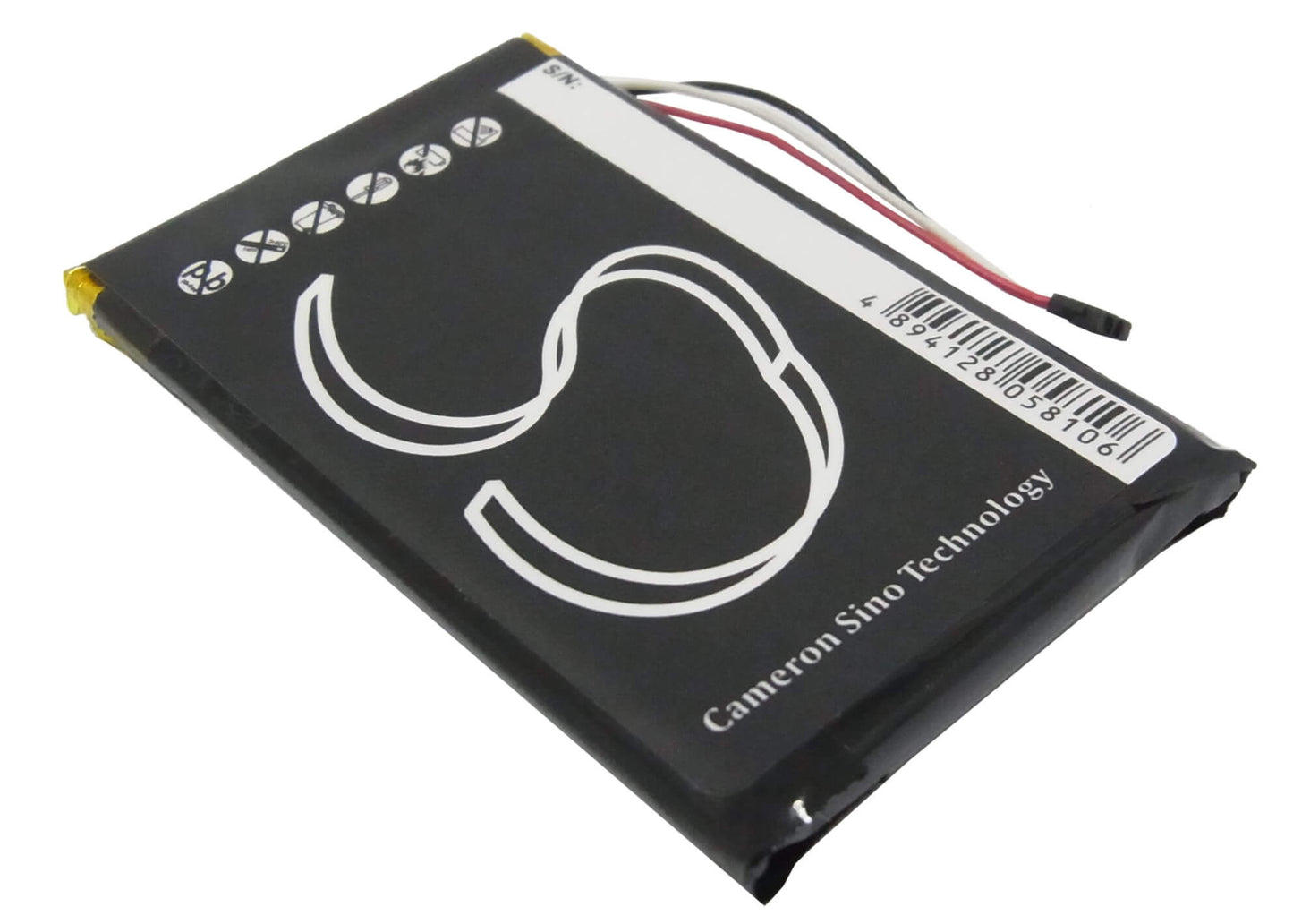 3.7V, 1250mAh, Li-Polymer Battery fits Garmin, Dezl 560lmt, Dezl 560lt, 4.625Wh