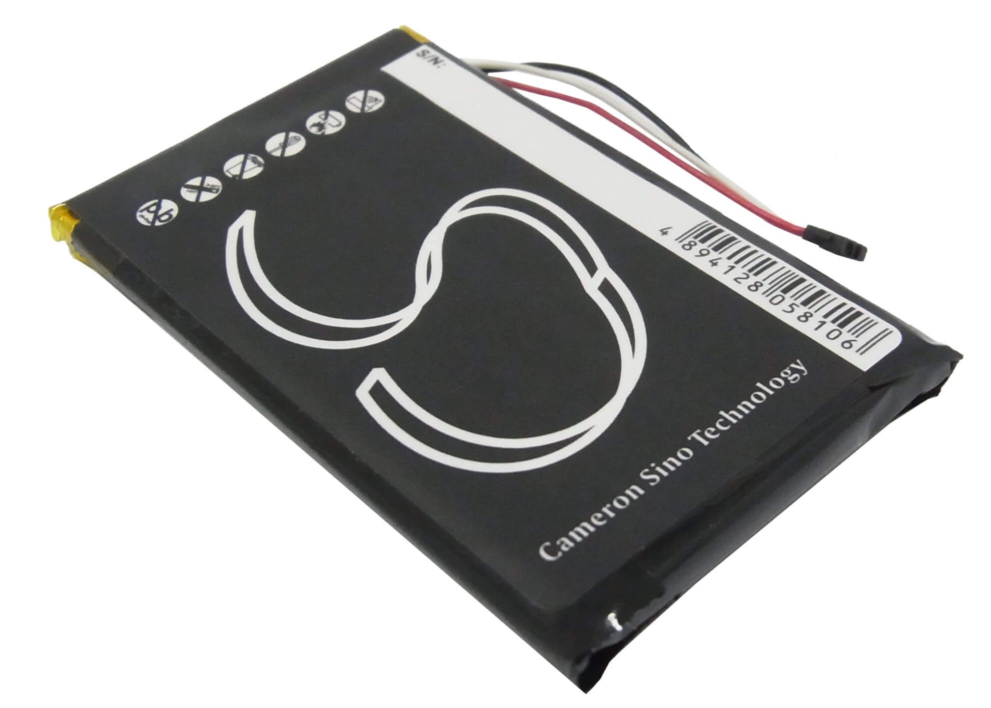 3.7V, 1250mAh, Li-Polymer Battery fits Garmin, Dezl 560lmt, Dezl 560lt, 4.625Wh