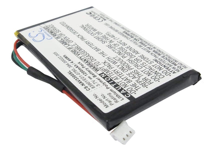 3.7V, 1200mAh, Li-Polymer Battery fits Navigon, 3300, 3310, 4.44Wh