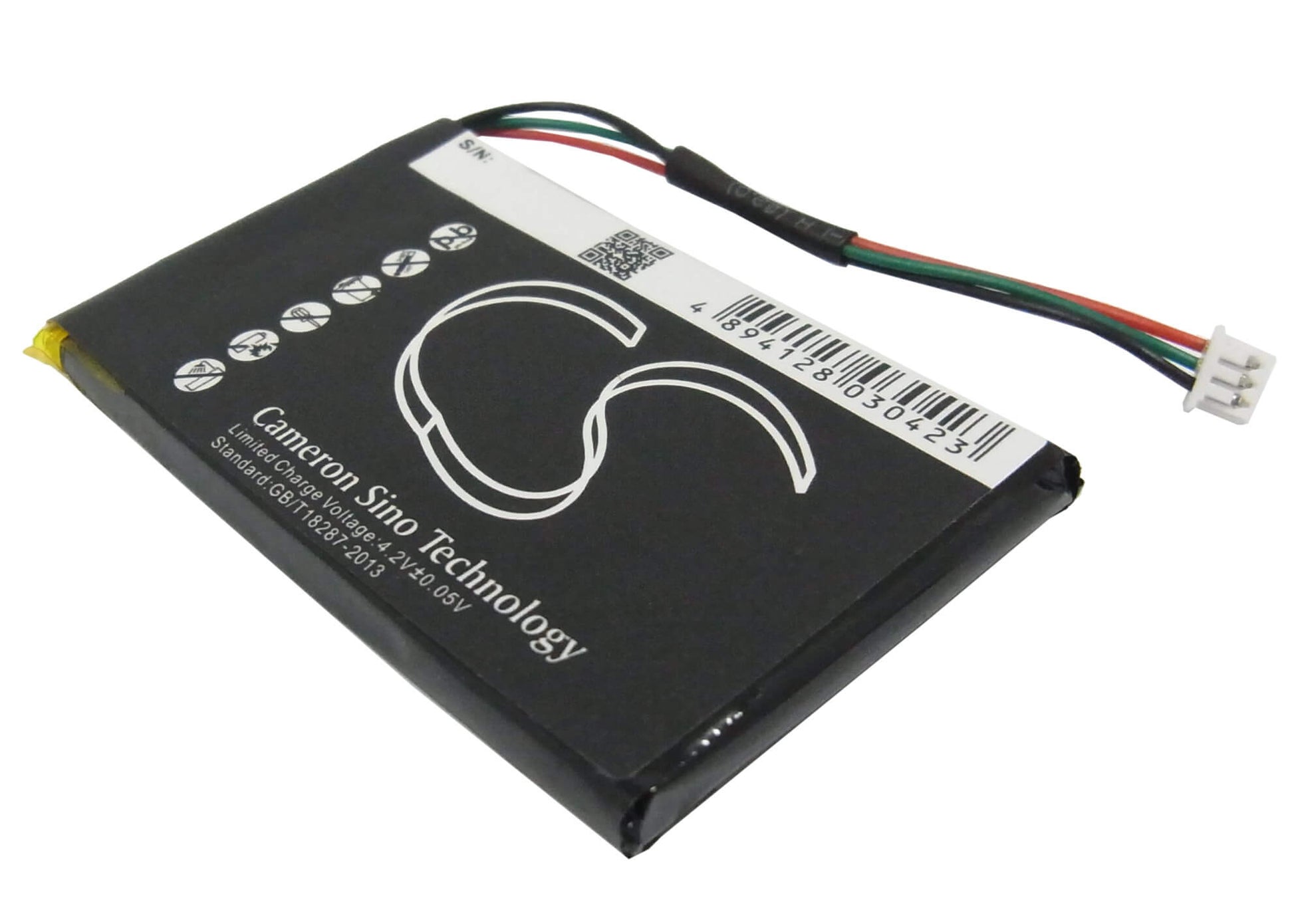 3.7V, 1200mAh, Li-Polymer Battery fits Navigon, 3300, 3310, 4.44Wh