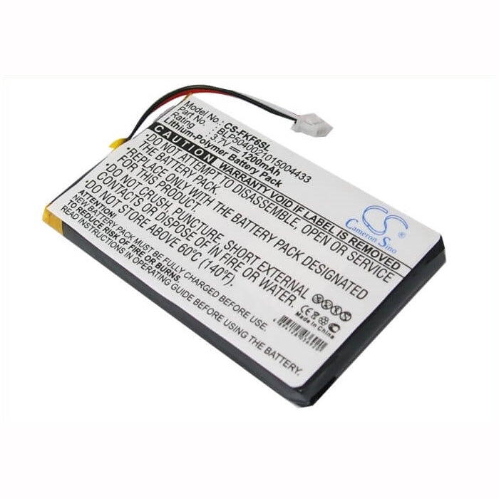 3.7V, 1200mAh, Li-Polymer Battery fits Falk, F3, F4, 4.44Wh