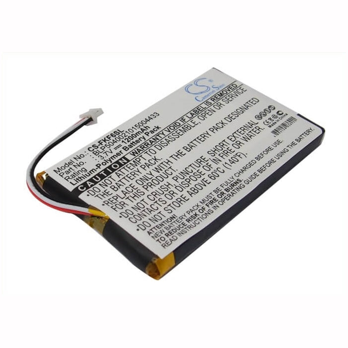 3.7V, 1200mAh, Li-Polymer Battery fits Falk, F3, F4, 4.44Wh