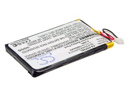 3.7V, 1200mAh, Li-Polymer Battery fits Falk, F10, F12, 4.44Wh