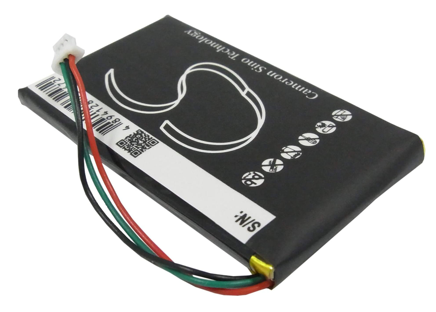 3.7V, 1250mAh, Li-Polymer Battery fits Garmin, Nuvi 1400, Nuvi 1450, 4.625Wh
