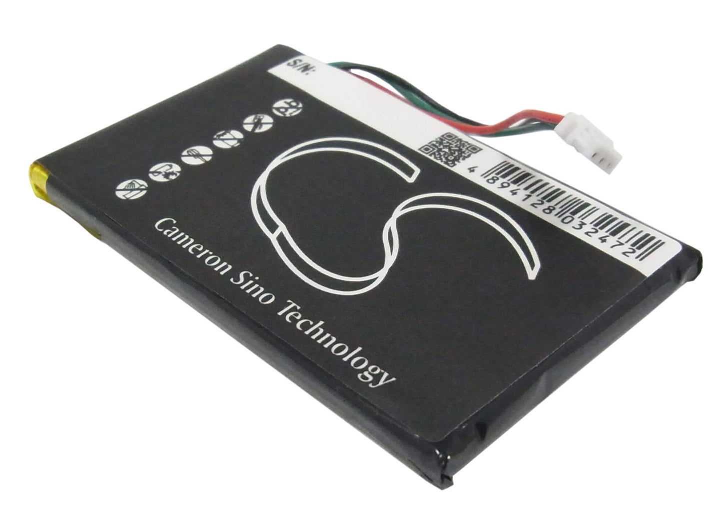 3.7V, 1250mAh, Li-Polymer Battery fits Garmin, Nuvi 1400, Nuvi 1450, 4.625Wh