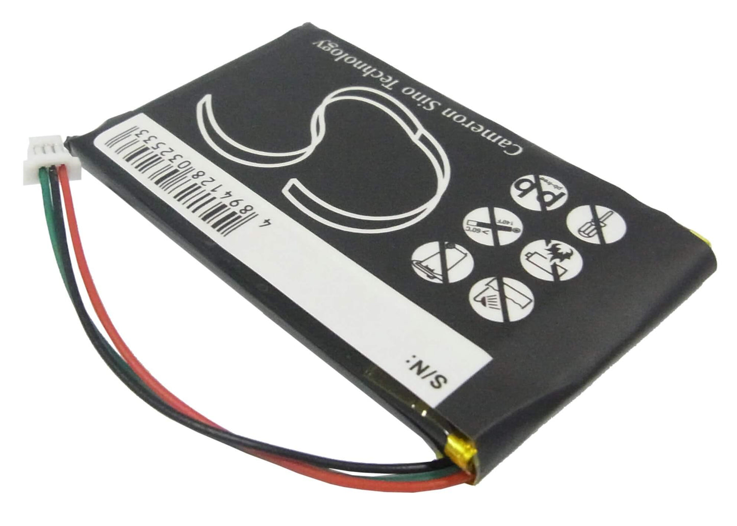 3.7V, 1250mAh, Li-Polymer Battery fits Garmin, Nuvi 780, Nuvi 780t, 4.625Wh