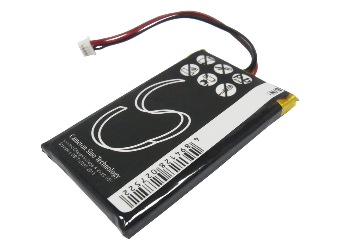 3.7V, 1100mAh, Li-Polymer Battery fits Typhoon, Myguide 3100, 4.07Wh