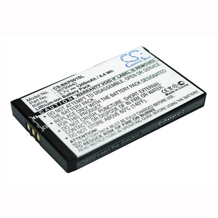 3.7V, 1200mAh, Li-ion Battery fits Becker, Traffic Assist 7916, Traffic Assist Pro, 4.44Wh