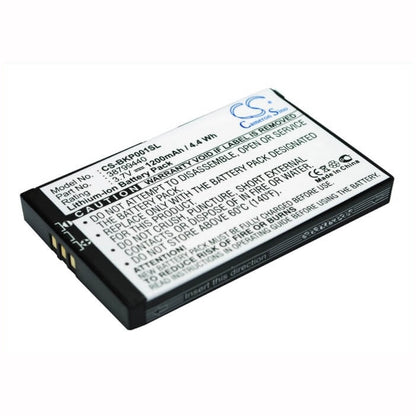 3.7V, 1200mAh, Li-ion Battery fits Becker, Traffic Assist 7916, Traffic Assist Pro, 4.44Wh