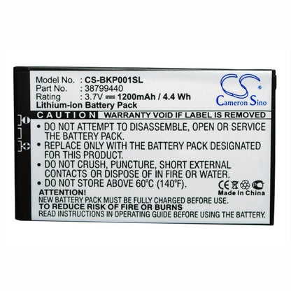 3.7V, 1200mAh, Li-ion Battery fits Becker, Traffic Assist 7916, Traffic Assist Pro, 4.44Wh