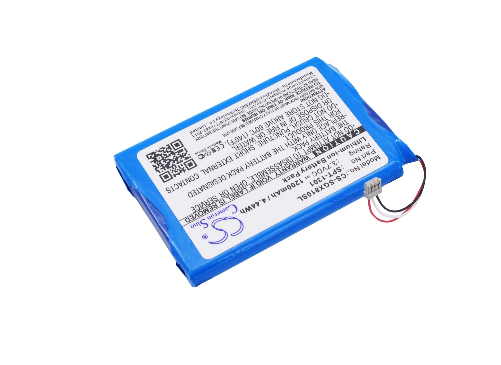 3.7V, 1200mAh, Li-ion Battery fits Skygolf, Skycaddie Touch, X8f-sctouch, 4.44Wh