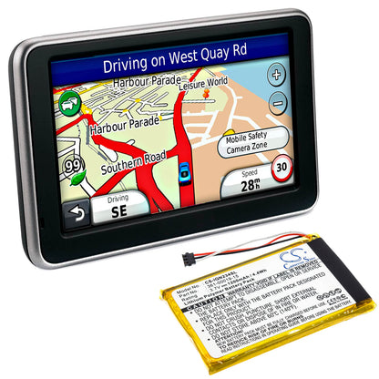 3.7V, 1200mAh, Li-Polymer Battery fits Garmin, Nulink 2340, Nulink 2390, 4.44Wh