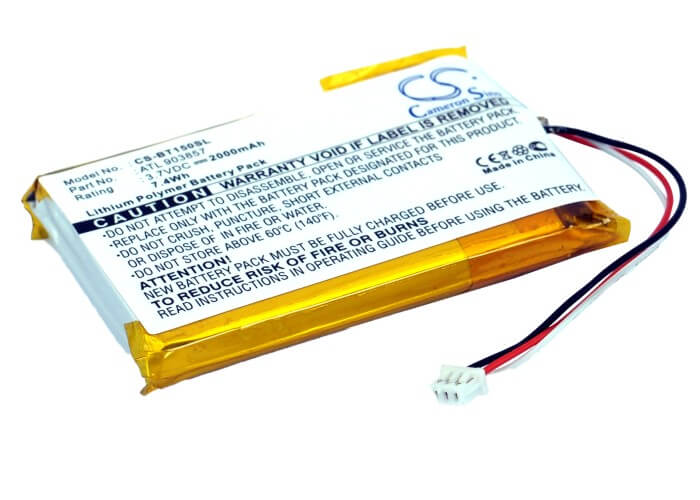 3.7V, 2000mAh, Li-Polymer Battery fits Globalstar, 11-tr151-lib-tn1, Telenav Tr-150, 7.4Wh