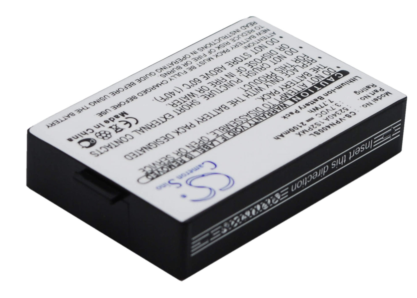 3.7V, 2100mAh, Li-ion Battery fits Vdo Dayton, Bat-4060, Pn4000, 7.77Wh