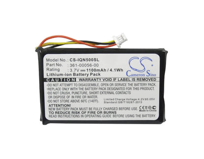 3.7V, 1100mAh, Li-ion Battery fits Garmin, Drive 50 Lm, Drive 51lmt, 4.07Wh