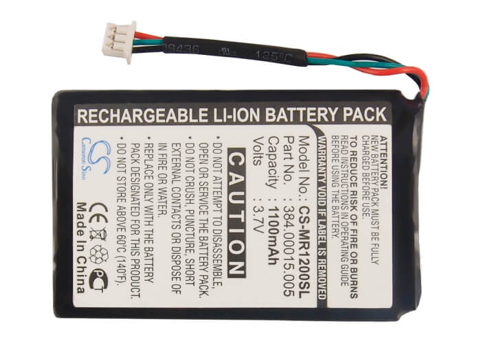 3.7V, 1100mAh, Li-ion Battery fits Magellan, Roadmate 1200 (3 Wires), Roadmate 1210 (3 Wires), 4.07Wh
