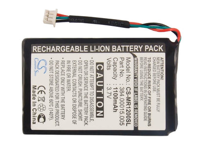 3.7V, 1100mAh, Li-ion Battery fits Magellan, Roadmate 1200 (3 Wires), Roadmate 1210 (3 Wires), 4.07Wh