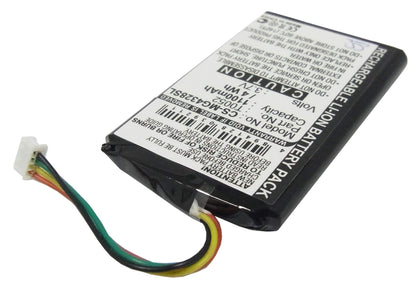 3.7V, 1100mAh, Li-ion Battery fits Typhoon, Myguide 4328, Myguide 4328 Bt, 4.07Wh