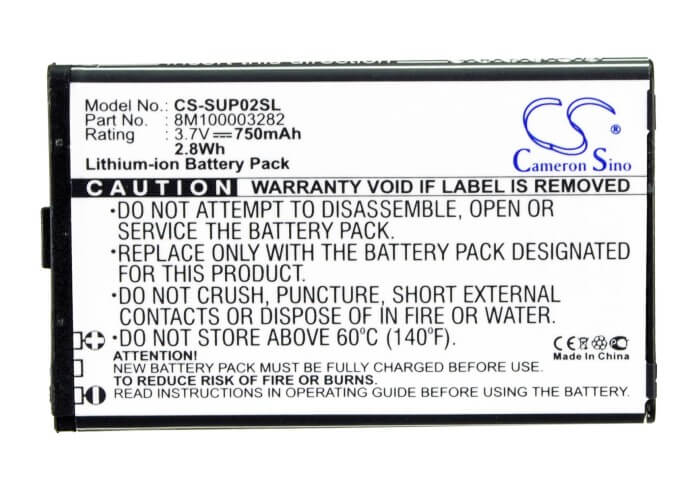 3.7V, 750mAh, Li-ion Battery fits Callaway, 31000-01, Uplay, 2.775Wh