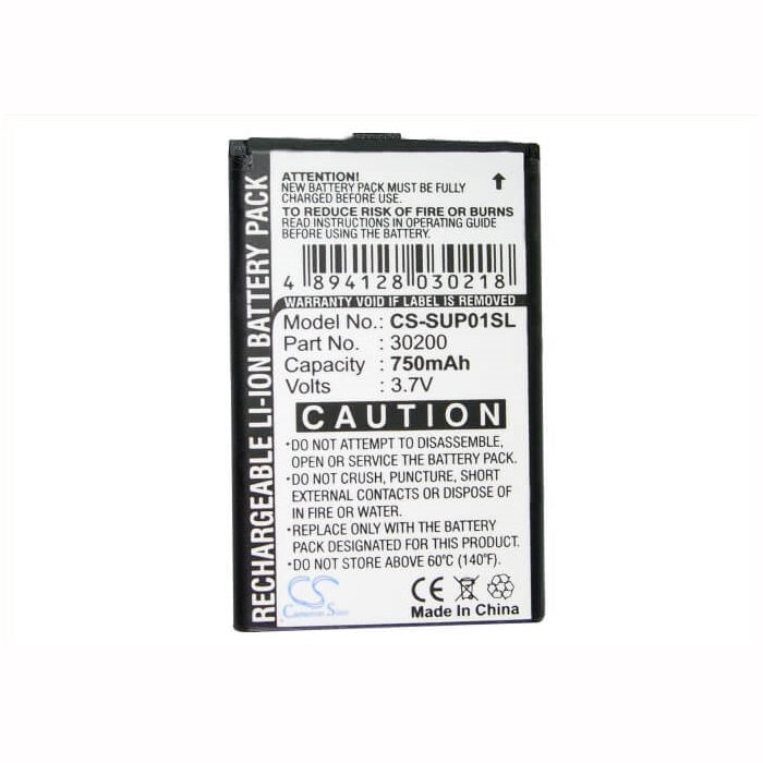 3.7V, 750mAh, Li-ion Battery fits Callaway, Upro, Upro Go, 2.775Wh