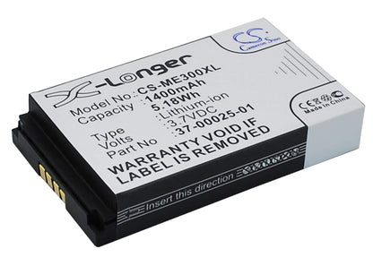 3.7V, 1400mAh, Li-ion Battery fits Skygolf, Sg4, Skycaddie Sg4, 5.18Wh