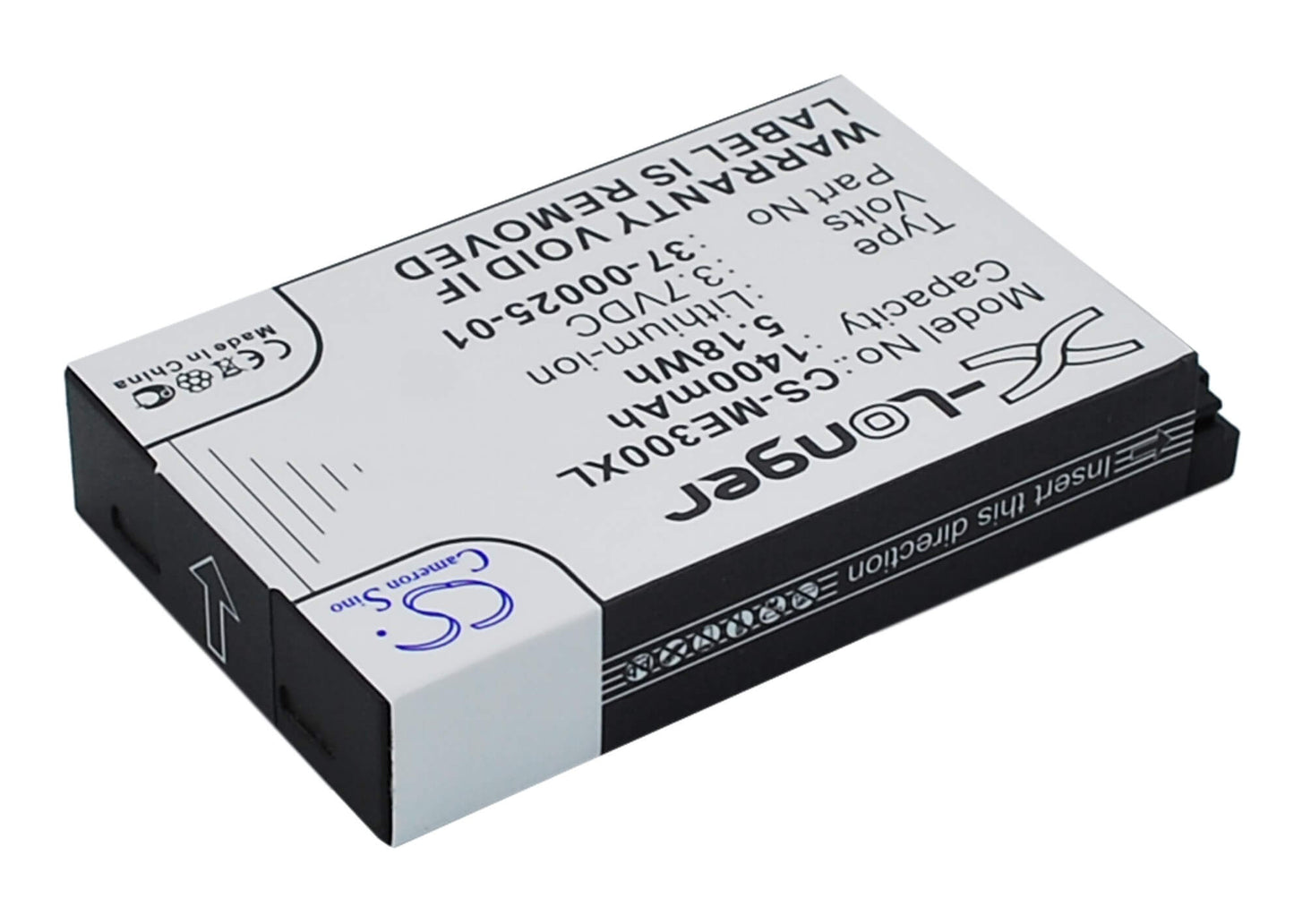 3.7V, 1400mAh, Li-ion Battery fits Skygolf, Sg4, Skycaddie Sg4, 5.18Wh