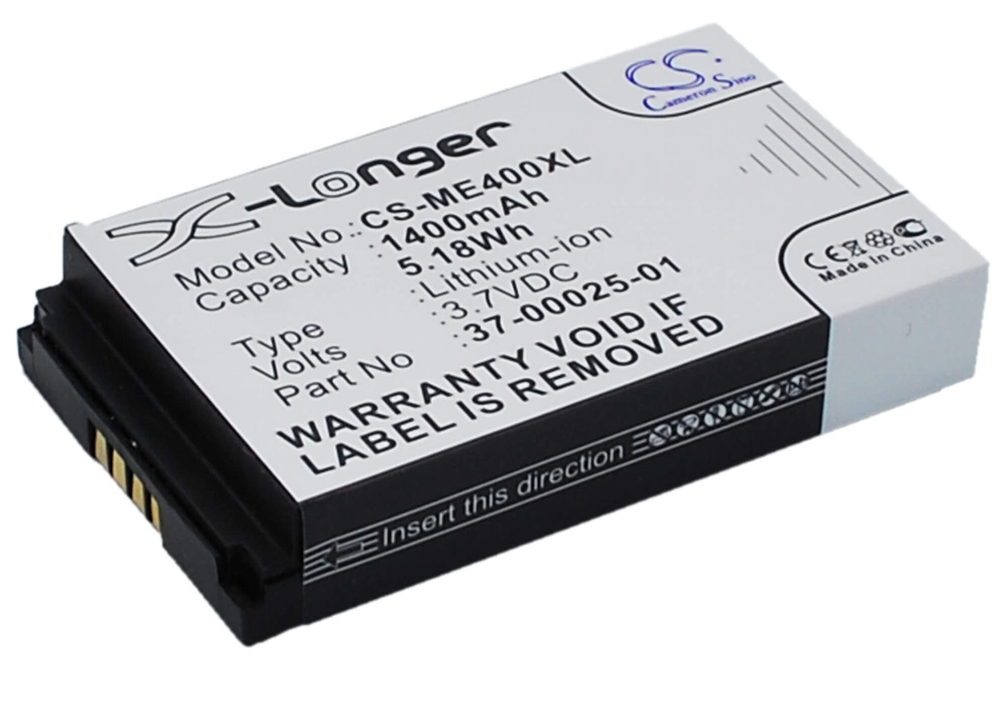 3.7V, 1400mAh, Li-ion Battery fits Magellan, 980780, Explorist 300, 5.18Wh