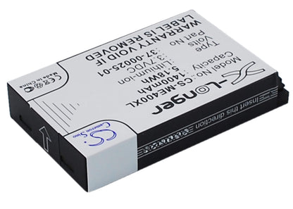 3.7V, 1400mAh, Li-ion Battery fits Magellan, 980780, Explorist 300, 5.18Wh