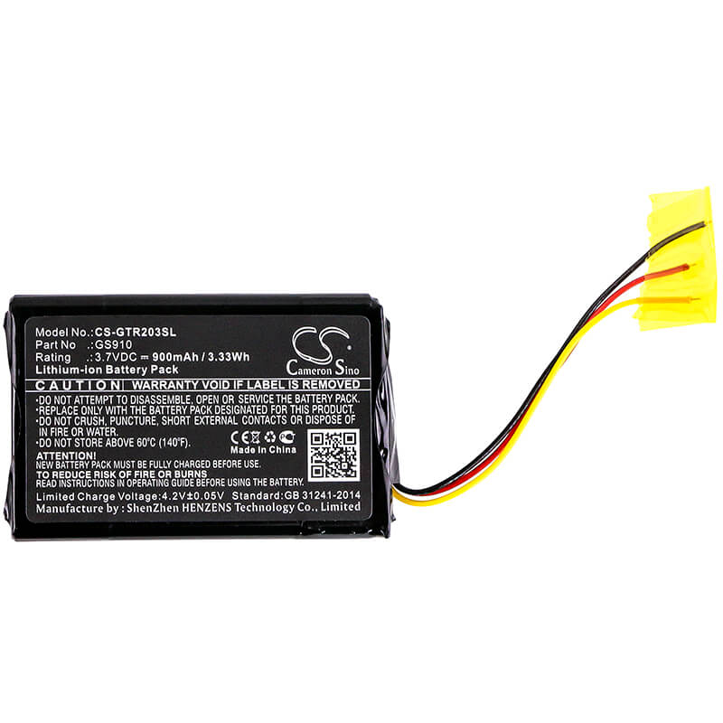 3.7V, 900mAh, Li-ion Battery fits Globalstar, Tr-203, 3.33Wh