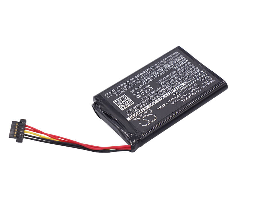 3.7V, 1100mAh, Li-ion Battery fits Tomtom, 4fl50, 4fl60, 4.07Wh
