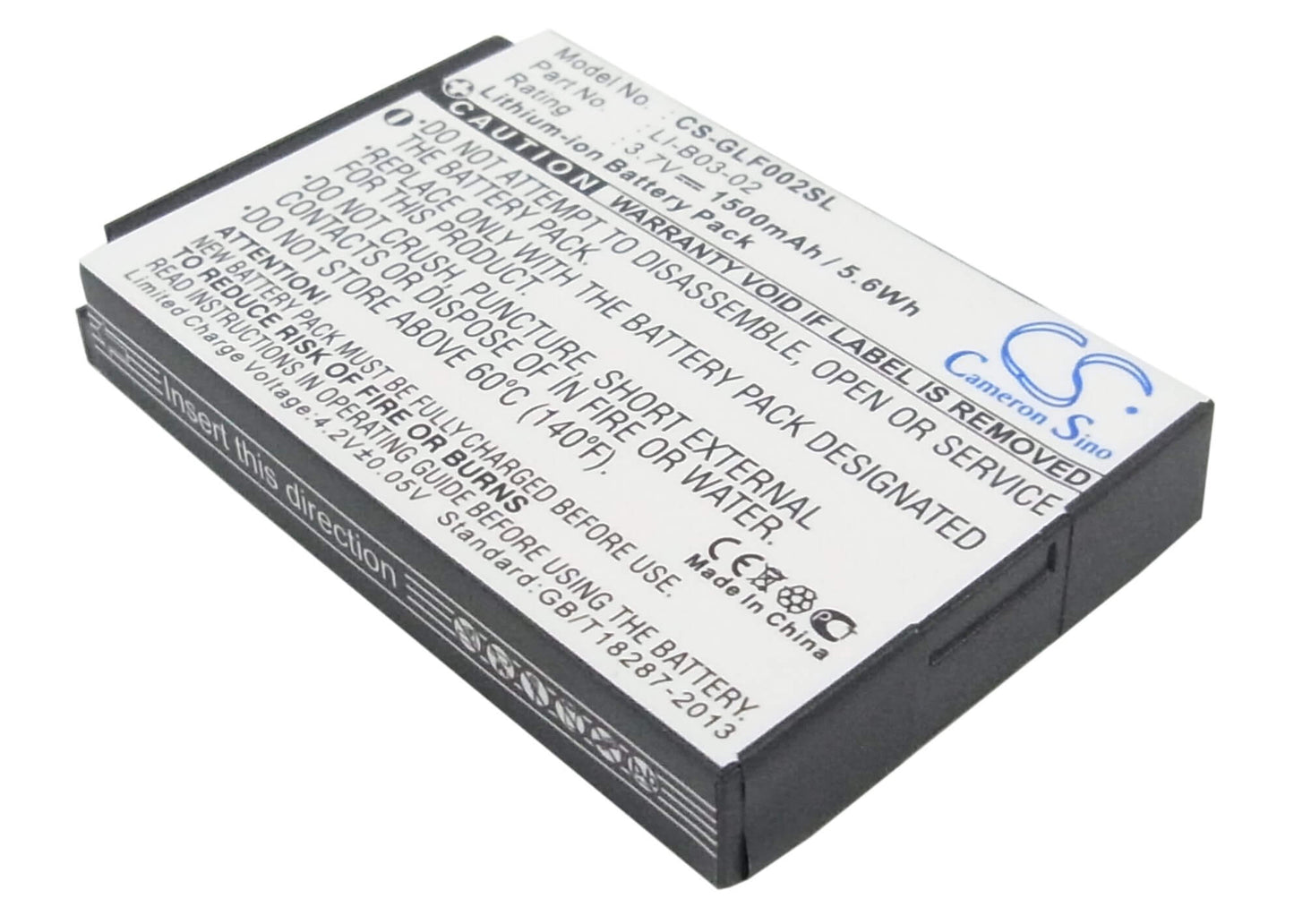 3.7V, 1500mAh, Li-ion Battery fits Golf Buddy, Gb3, Platinum, 5.55Wh
