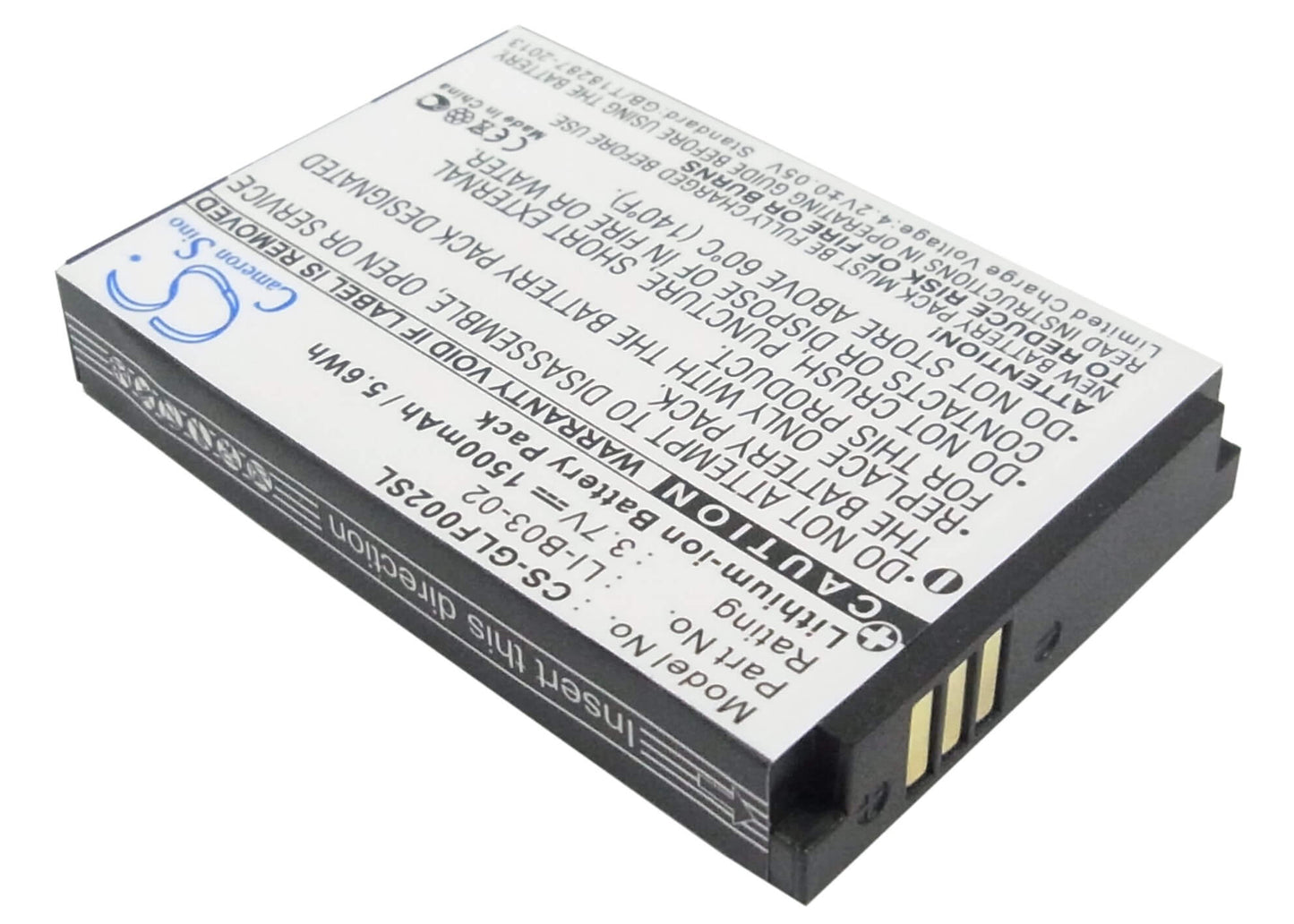 3.7V, 1500mAh, Li-ion Battery fits Golf Buddy, Gb3, Platinum, 5.55Wh