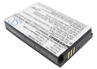 3.7V, 1500mAh, Li-ion Battery fits Golf Buddy, Gb3, Platinum, 5.55Wh