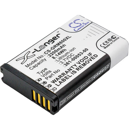 3.7V, 2200mAh, Li-ion Battery fits Garmin, Montana 600, Montana 600t, 8.14Wh