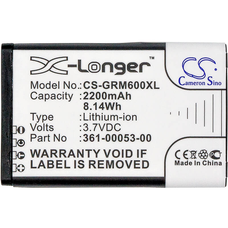 3.7V, 2200mAh, Li-ion Battery fits Garmin, Montana 600, Montana 600t, 8.14Wh