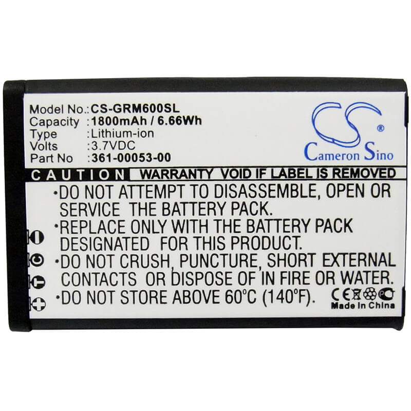 3.7V, 1800mAh, Li-ion Battery fits Garmin, Montana 600, Montana 600t, 6.66Wh